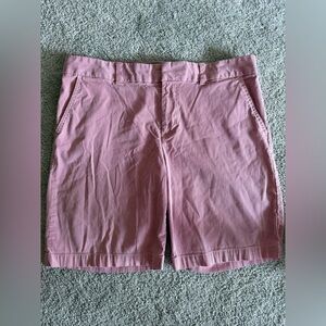 Tommy Hilfiger Red and White Striped Shorts Size‎ 12 Cotton Zip Chico style